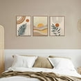 thumbnail image 2 of Boho Abstract Wall Art Orange Rainbow Sun Desert Minimalist Picture Mid-Century Modern Poster Prints Neutral Botanical Geometric Canvas Painting Wall Decor for Living Room Unframed, 2 of 6