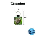 thumbnail image 5 of Sloth Hanging From Branch Faux Leather Square Keychain, 5 of 7