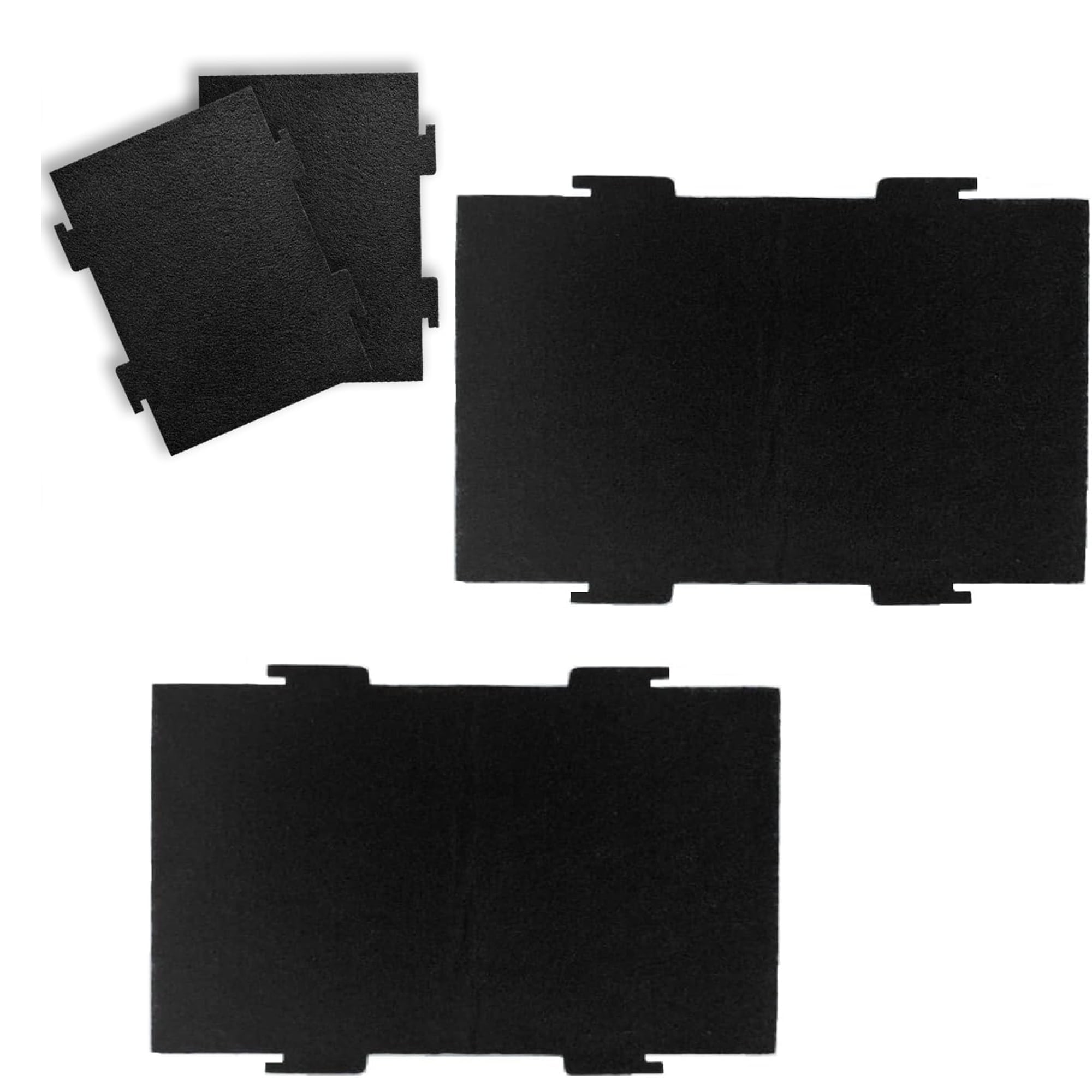 TropicAqua Replacement Air Filters for Microwave Oven – 8 Pack W11282981 Activated Charcoal Filters Compatible with Kitchen Aid and Whirlpool Over The Range Microwave Hood Models