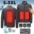 thumbnail image 2 of Heated Mens Jacket Fast Warm Up Smart Usb Electric Belly Back Warming Winter Thermal Layer Heated Down Jacket Long Sleeve Zip Up Heating Clothing Thermal men's Winter Jacket, 2 of 3