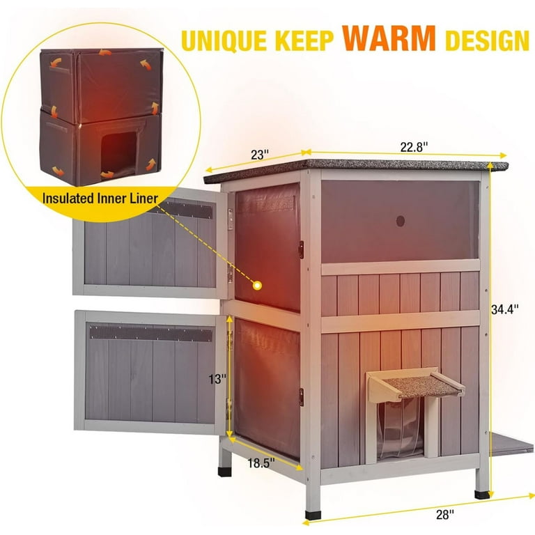 Outdoor Cat Shelter Options  Insulated & Heated Feral Cat House Ideas
