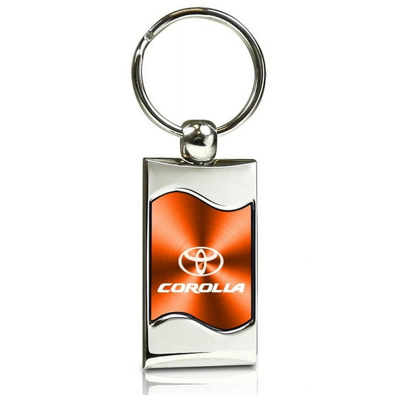 Toyota Corolla Keychain & Keyring - Red Wave