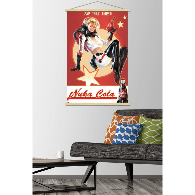 Fallout 4 - Nuka Cola - Zap That Thirst! Wall Poster with Magnetic
