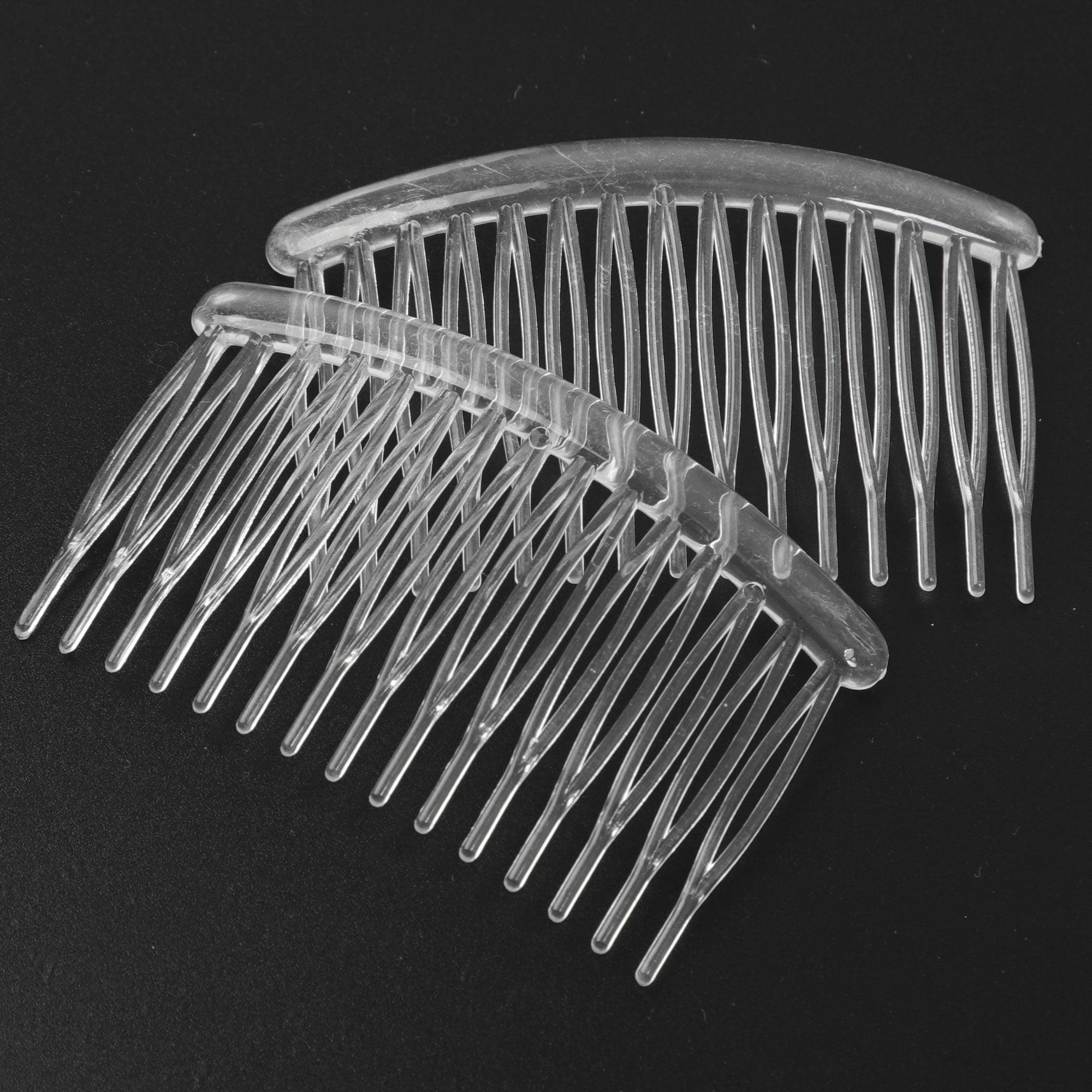 Unique Bargains 8 PCS Clear Plastic Hair Comb Clips Hair DIY Accessories for Women