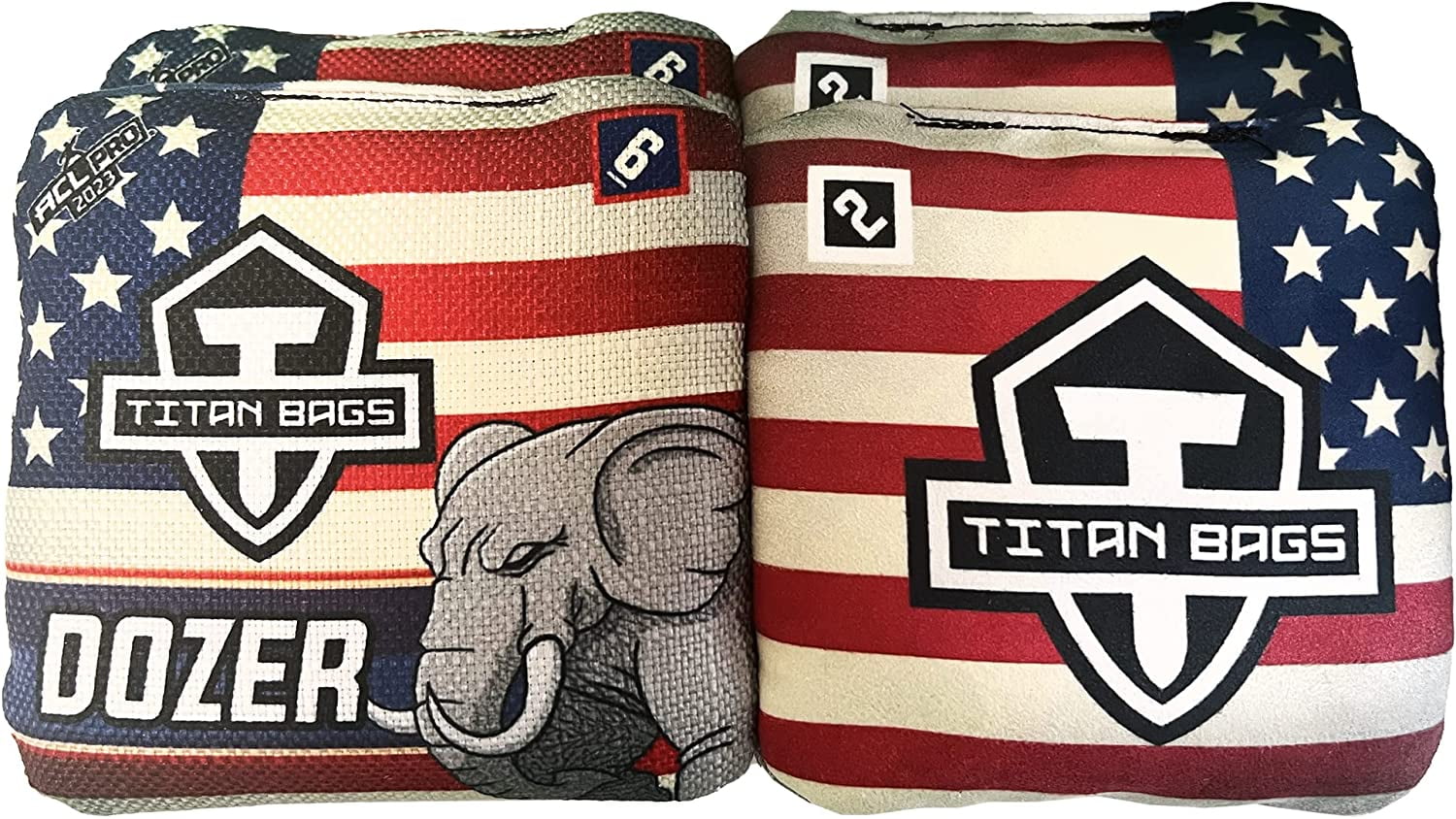 Titan Bags Dozer Cornhole Bags ACL PRO Approved Toss Bag