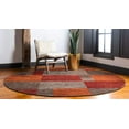 thumbnail image 2 of Unique Loom Autumn Collection Modern Contemporary Casual Abstract Area Rug, Round 8' 0" x 8' 0", Multi/Beige, 2 of 2