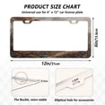 thumbnail image 2 of Aluminum License Plate Frame 2 Pack Car Exterior Accessory Car Tag Holder for Front Rear Plates Cars Decor Oil Painting Of Giraffe, 2 of 7
