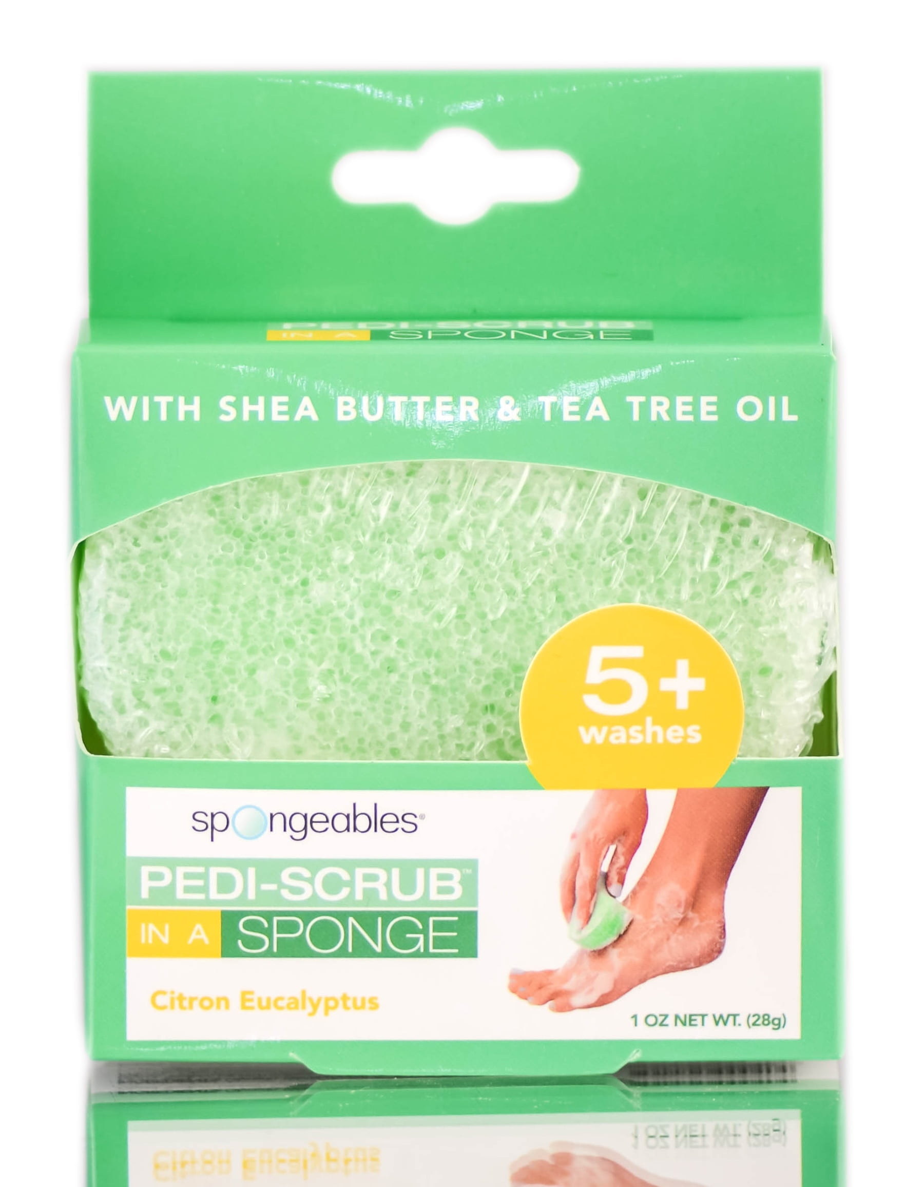 Spongeables 5+ Pedi-Scrub In A Sponge (Citron Eucalyptus)