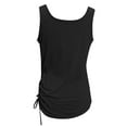 thumbnail image 4 of Daznico Women's Solid Henley Tank Top U Neck Button Front Sleeveless Casual Summer Top for Everyday Wear,M, 4 of 6