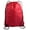 Red, variant on Value Black Cord Drawstring Backpack, Style 8886