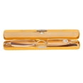thumbnail image 3 of Slim Reading Glasses, Fit Ear Shape Pen Reading Glasses With Case For Women Gold +150, 3 of 8