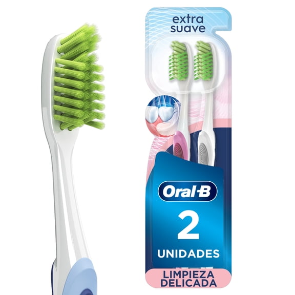 Cepillo de Dientes Oral-B Encías Detox con Cerdas Extra Suaves, 2 pzas
