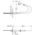 thumbnail image 2 of Polished Chrome Kitchen Faucet with Black Rubber Stem, 2 of 11