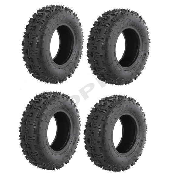 4 Pack 4.10-6 Tire Tubeless 6 inch Go Kart Tire  Blower Mini Bike ATV Mower