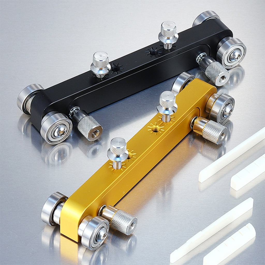Professional Guitar Nut Slotting Tool Aluminum Alloy For Precise Bridge Adjust