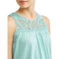 thumbnail image 2 of Women's Sleeveless A-Line Dress with Crochet Detail, 2 of 3