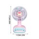 thumbnail image 3 of USB Rechargeable Desktop Mini Fan Portable Small Fan For Dorm Students Office Use, 3 of 8