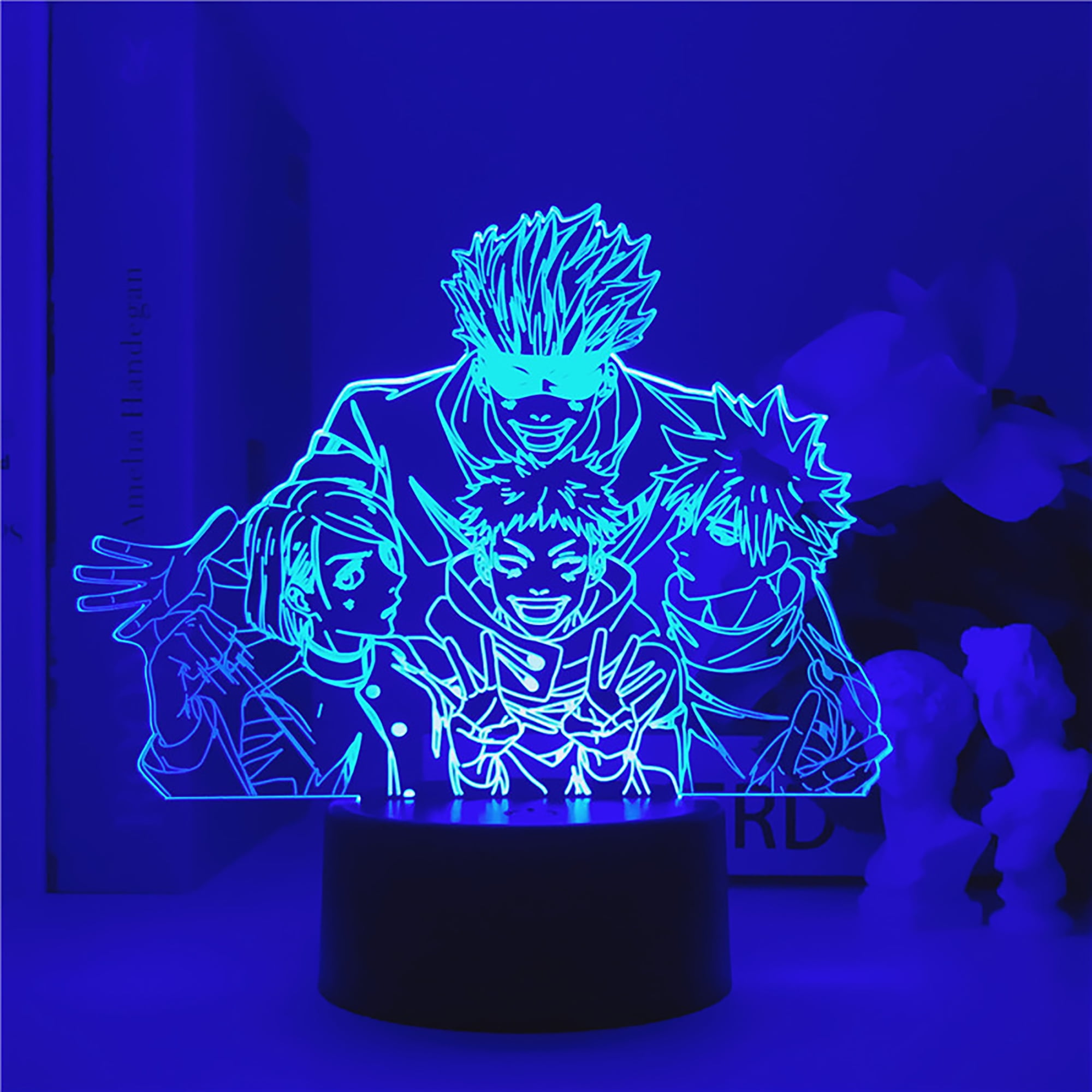 Jujutsu Kaisen Satoru Gojo 3D LED Night Light Colorful Lamp for Bedroom Gift NEW 