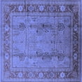 thumbnail image 1 of Ahgly Company Indoor Square Oriental Blue Industrial Area Rugs, 6' Square, 1 of 4