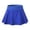 Blue, variant on Fymall Women Solid Ruffle Athletic Quick Dry Workout Tennis Short Skirt with Briefs