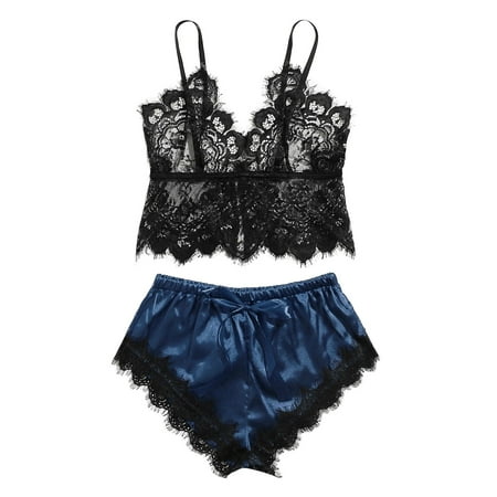 

Lace Underwear Pajamas Sleepwear Underwear Lingerie Satin Silk
