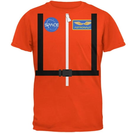 Halloween Astronaut Costume Orange Escape Suit Mens T Shirt
