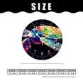 thumbnail image 2 of 12 Inch Wall Clock Battery Operated Silent Clock Decorative for Office, Kitchen, Outdoor, Living Room，Awesome Colorful Turtle Cute, 2 of 5