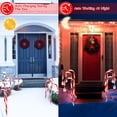 thumbnail image 5 of Moclever Solar Christmas Candy Cane Lights, Flickering Solar Pathway Lights with 12 Candies 72LEDs IP44 Waterproof 8 Modes 6Hrs Timer, Snowflake, 5 of 14