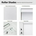 thumbnail image 4 of Regal Living Cordless Room Darkening Polyester Roller Shades, White - 32" W x 72" L, 4 of 8