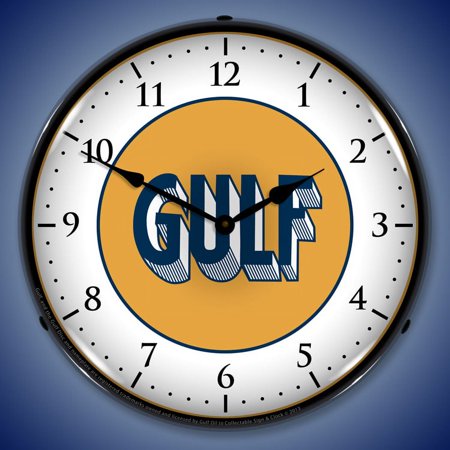 Gulf 1920 Wall Clock, Lighted