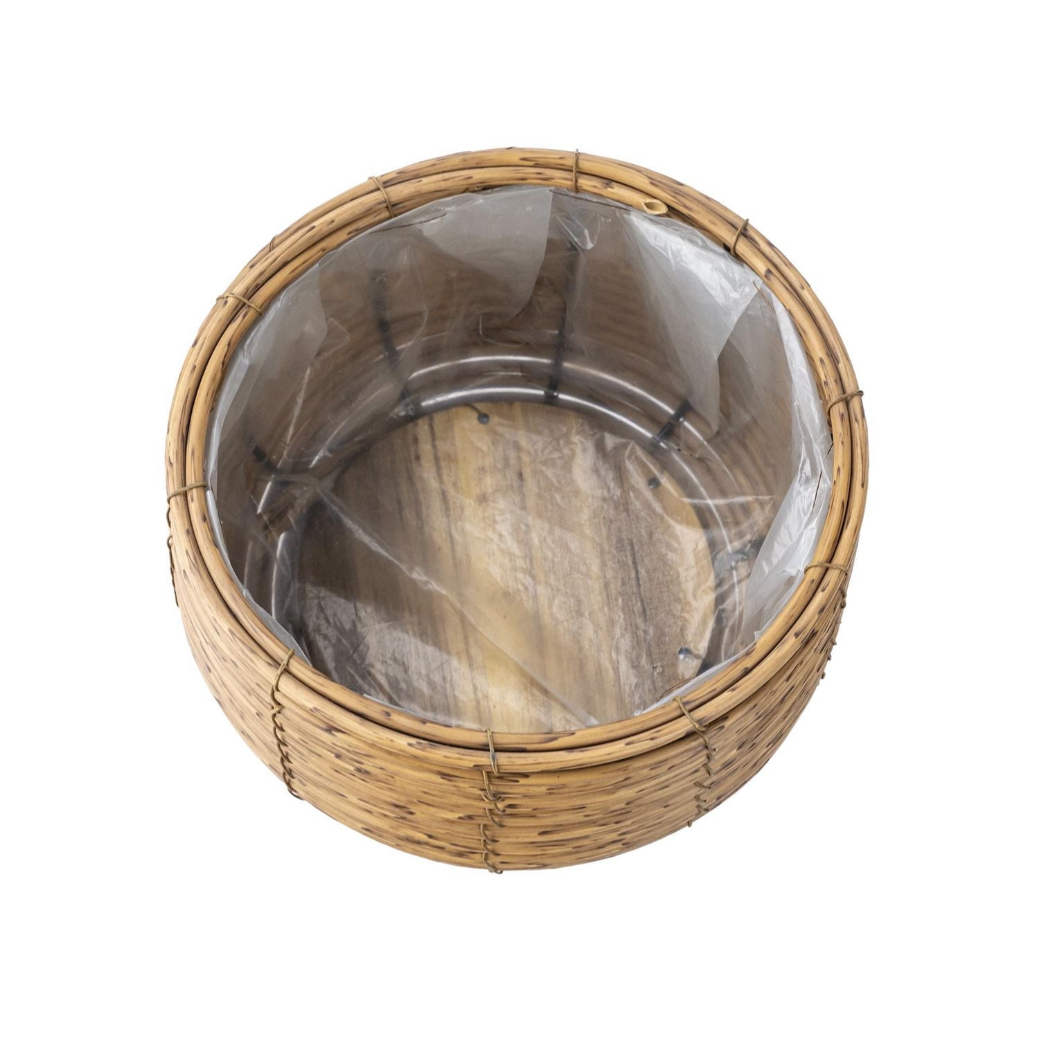 Hometrends 8 INCH WOVEN FOOTED PLANTER