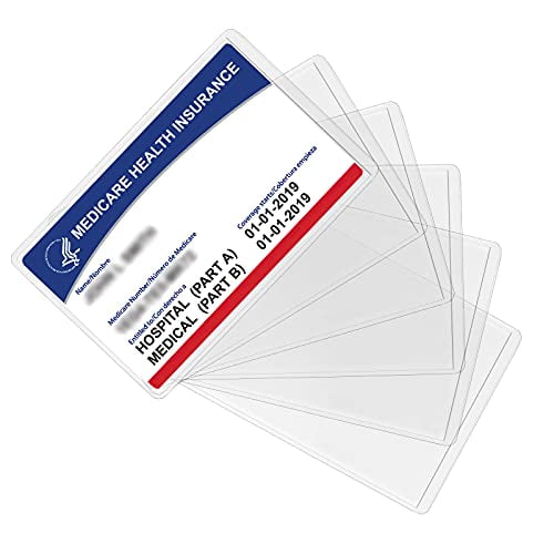 Insurance Card 3PC Social Security Card Protector Also Fit Hunting Licence,FSC 