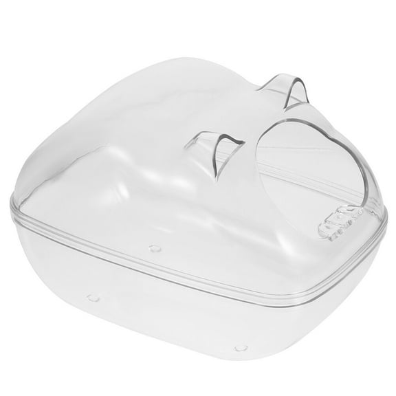 Transparent Plastic Pet Bath Basin for Small Pets like Hamster Guinea Pig Hedgehog 1 Piece