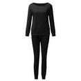 thumbnail image 6 of Valora Women Fashion Outfit Product Classification Women's Trousers Suit Versatile Tracksuit Set for Activewear and Everyday Casual Styling Black 2XL, 6 of 8