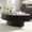 Matt Black#8, variant on Coffee Tables Modern Handcraft Drum Coffee Table Length 43.7 inch Ellipse Coffee Table for Living Room,Oval Small Coffee Table with Sturdy Pedestal,Black MDF,Wooden Coffee Tables