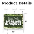 thumbnail image 2 of Farm Fresh Asparagus Yard Sign 12 Inch x 16 Inch Double Sided Weatherproof Heavy-Duty Plastic with Stake | Local Vegetables, Healthy Choices, Freshly Picked | Made in USA, 2 of 7