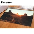thumbnail image 1 of GOHAO Monument Valley at Sunrise Arizona USA 3 Piece Bathroom Rugs Set Bath Rug Contour Mat and Toilet Lid Cover, 1 of 2