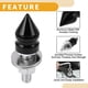 thumbnail image 3 of Tornillos de matrícula universales para motocicleta M6 de Unique Bargains, cubiertas de 45 mm, kit de tornos de matrícula antirrobo de aleación de aluminio negro, 4 piezas, 3 of 6