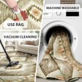 thumbnail image 2 of AIR-Area Rug 5x7 Machine Washable Western Aztec Rug Non Slip Low Pile Print Pattern Indoor Carpet for Living Room Bedroom Dining, Cream Camel, 2 of 4