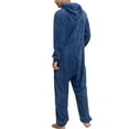 thumbnail image 2 of Innerwin Pyjama Imprimé Camouflage pour Hommes Combinaison de Détente à Manches Longues Bleu Foncé L, 2 of 5