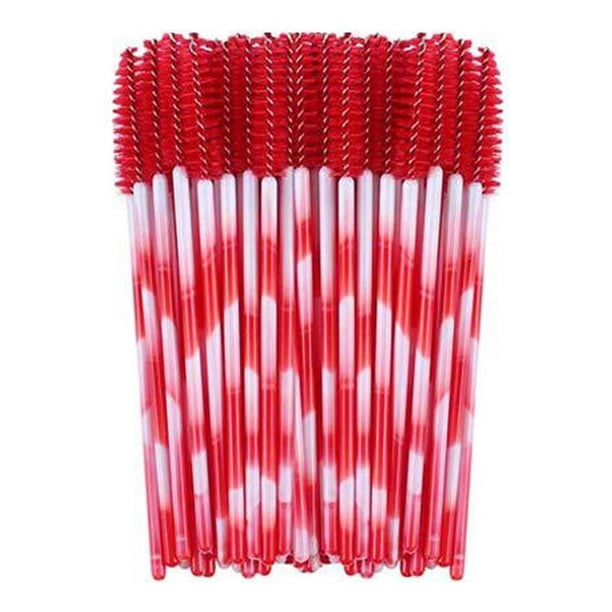 Cepillo para pestañas desechable de dos colores, rizador de pestañas, peine para pestañas