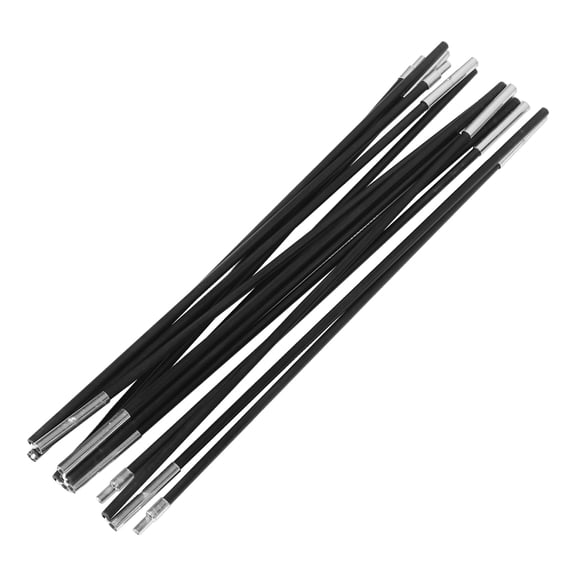 OATIPHO 2Pcs Outdoor Camping Tent Poles Black Fiberglass Replacement Poles with Quick Setup Feature