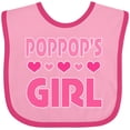 thumbnail image 3 of Inktastic Poppop Girl Granddaughter Girls Baby Bib, 3 of 4