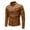w93# Yellow133, variant on Wuxian Mens Casual Leather Jacket Slim Fit Full Zip Up Stand Collar Long Sleeve Lightweight Motorcycle Style Outerwear Coat With Pockets Stylish Cozy Streetwear,Black,L