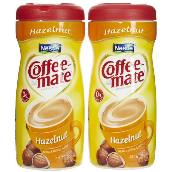 Coffee-Mate Powdered Creamer Canisters-Hazelnut, 15 Oz, 2 Pk