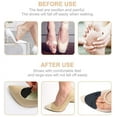 thumbnail image 6 of Heldig 4 Pairs Toe Filler Inserts Adjustable Toe Plug Reusable Shoe Filler for Too Big Shoes for Women Men Unisex Pumps Flats Sneakers - Black + Beige, 6 of 7