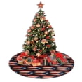 thumbnail image 2 of Christmas Tree Skirt Retro Puerto-Rico-Flag Xmas Tree Skirt Mat for Christmas Decorations Party Holiday 30", 2 of 6