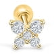 thumbnail image 4 of Pendientes de plata de ley 925 antialérgicos con diseño de hip hop para mujeres y hombres, con diseño de hueso de oreja y clavos, de estilo europeo y americano, 4 of 6