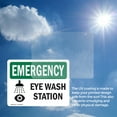 thumbnail image 6 of (2 Pack) Eye Wash Station OSHA Emergency Sign 14 Inch X 10 Inch Vinyl Label Decal Sticker Weather Resistant, UV Protected for Workplace, Business, and Construction Site, Made in the USA, 6 of 7