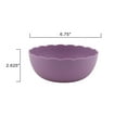 thumbnail image 5 of Mainstays - Purple Round Plastic Bowl, Scalloped, 38-Ounce, 5 of 6